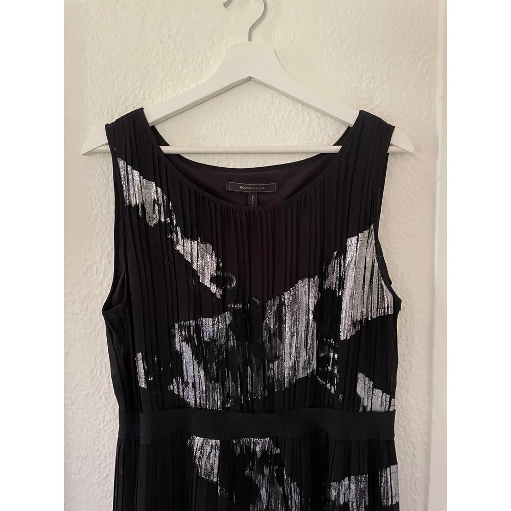 BCBGMazAzria LBD, Cyberpunk, Retro-inspired, Sz Large, Silk